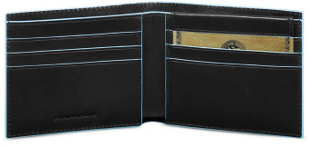 Кошелек мужской Piquadro Blue Square PU3891B2R/N черный натур.кожа - купить недорого с доставкой в интернет-магазине