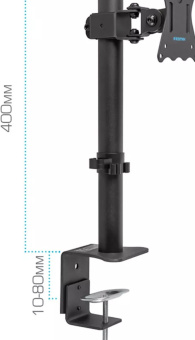 Кронштейн для мониторов Kromax CASPER-505 черный 10"-34" макс.10кг настольный поворот и наклон - купить недорого с доставкой в интернет-магазине