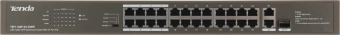 Коммутатор Tenda TEF1126P-24-250W (L2) 24x100Мбит/с 2x1Гбит/с 1SFP 24PoE 230W неуправляемый - цена, купить или заказать с доставкой в интернет-магазине Коммутатор Tenda TEF1126P-24-250W (L2) 24x100Мбит/с 2x1Гбит/с 1SFP 24PoE 230W неуправляемый - купить недорого с доставкой в интернет-магазине