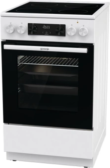 Плита Электрическая Gorenje GEC5C42WG белый стеклокерамика (без крышки) - купить недорого с доставкой в интернет-магазине