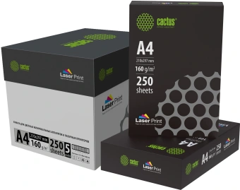 Бумага Cactus CS-LPA4160250 A4/160г/м2/250л./белый CIE170% для лазерной печати - купить недорого с доставкой в интернет-магазине
