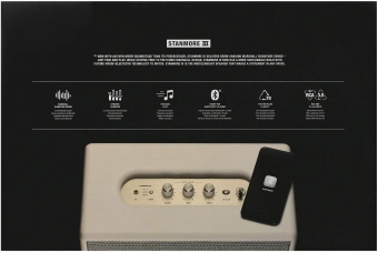 Колонка порт. Marshall Stanmore III бежевый 80W 2.1 BT/3.5Jack 10м - купить недорого с доставкой в интернет-магазине