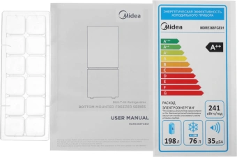 Холодильник Midea MDRE368FGE01 2-хкамерн. белый инвертер - купить недорого с доставкой в интернет-магазине