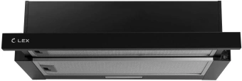 Вытяжка встраиваемая Lex Hide G 600 черный управление: кнопочное (1 мотор) - купить недорого с доставкой в интернет-магазине