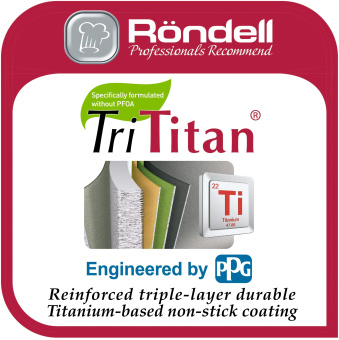 Сковорода-гриль Rondell Craft RDA-1485 квадратная 28см покрытие: TriTitan ручка несъемная (без крышки) черный - купить недорого с доставкой в интернет-магазине