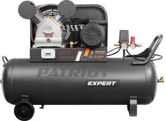 Компрессор поршневой Patriot Профессионал KRX 420 L100 D масляный 420л/мин 100л 2200Вт черный - купить недорого с доставкой в интернет-магазине