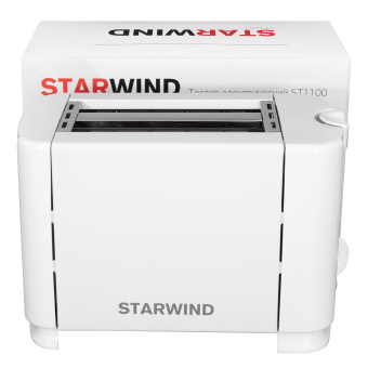Тостер Starwind ST1100 700Вт белый/белый - купить недорого с доставкой в интернет-магазине