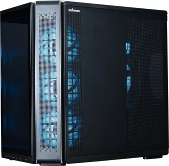 Корпус Zalman P60 черный без БП ATX 6x120mm 2x140mm 2xUSB3.0 audio bott PSU - купить недорого с доставкой в интернет-магазине