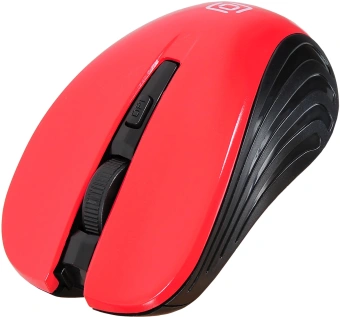 Мышь Оклик 545MW черный/красный оптическая 1600dpi беспров. USB для ноутбука 4but (368631) - купить недорого с доставкой в интернет-магазине