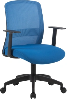 Кресло Cactus CS-MC333-BL темно-синий сиденье темно-синий сетка/ткань низк.спин. крестов. пластик пластик черный - купить недорого с доставкой в интернет-магазине