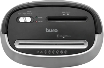 Шредер Buro Office BU-S1201 черный/серебристый с автоподачей (секр.P-4) фрагменты 12лист. 25лтр. скрепки скобы пл.карты CD - купить недорого с доставкой в интернет-магазине