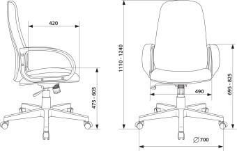 Кресло руководителя Бюрократ Ch-808AXSN черный TW-11 крестов. пластик - купить недорого с доставкой в интернет-магазине