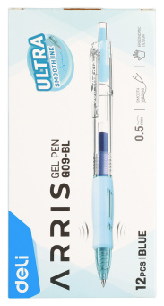 Ручка гелев. автоматическая Deli Arris EG09-BL син. черн. линия 0.7мм - купить недорого с доставкой в интернет-магазине