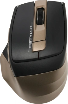 Мышь A4Tech Fstyler FG35 бронзовый/черный оптическая 2000dpi беспров. USB 6but (FG35 BRONZE) - купить недорого с доставкой в интернет-магазине