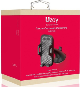 Держатель Uzay черный для смартфонов (UZ-DB-PU01-BK) - купить недорого с доставкой в интернет-магазине