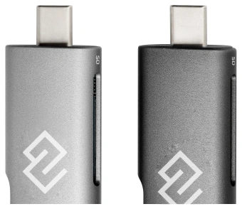 Устройство чтения карт памяти USB 2.0/Type C Digma CR-CU2520-G серый - купить недорого с доставкой в интернет-магазине