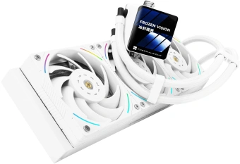 Система водяного охлаждения Thermalright Frozen Vision 360 Soc-AM5/AM4/1151/1200/2066/2011/1700 белый 4-pin 27dB Al LCD Ret (F-VISION-360-WH) - купить недорого с доставкой в интернет-магазине