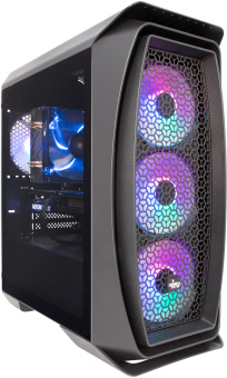 ПК IRU Game 520B5GMA MT Ryzen 5 5600X (3.7) 16Gb SSD1Tb RX 6700XT 12Gb FreeDOS GbitEth 700W черный (RUS) (1989322) - купить недорого с доставкой в интернет-магазине