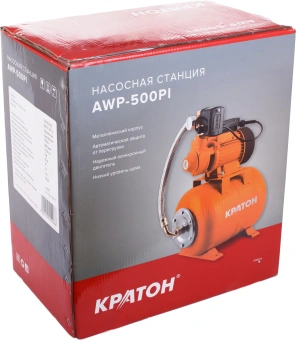 Насосная станция центробежный Кратон AWP-500PI 500Вт 3000л/час (5 04 05 006) - купить недорого с доставкой в интернет-магазине