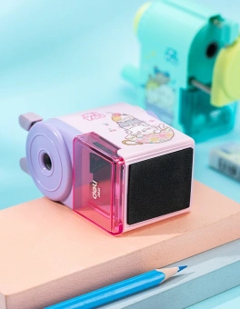 Точилка для карандашей механическая Deli E0641 miYou 1 отверстие пластик ассорти - купить недорого с доставкой в интернет-магазине