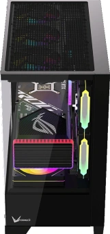 Корпус Formula Crystal Z1M Plus FR черный без БП mATX 5x120mm 2xUSB3.0 1xUSB3.1 audio bott PSU - купить недорого с доставкой в интернет-магазине