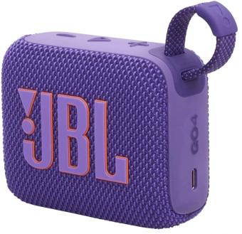 Колонка порт. JBL Go 4 фиолетовый 4.2W 1.0 BT 850mAh (JBLGO4PUR) - купить недорого с доставкой в интернет-магазине