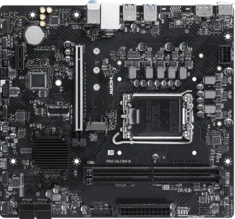 Материнская плата MSI PRO H610M-B Soc-1700 Intel H610 2xDDR5 mATX AC`97 8ch(7.1) GbLAN+HDMI+DP - купить недорого с доставкой в интернет-магазине
