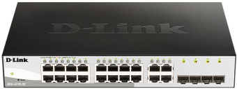 Коммутатор D-Link DGS-1210-20/F2A 16x1Гбит/с 4xКомбо(1000BASE-T/SFP) настраиваемый - купить недорого с доставкой в интернет-магазине