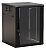 Шкаф коммутационный Hyperline (TWB-1866-GP-RAL9004) настенный 18U 600x600мм пер.дв.стекл 2 бок.пан. 60кг черный 908мм IP20 сталь