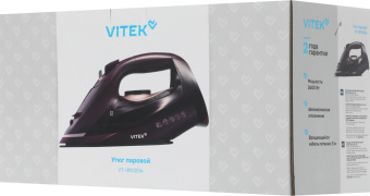 Утюг Vitek VT-IRN1204 3400Вт бордовый - купить недорого с доставкой в интернет-магазине