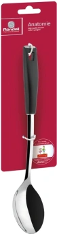 Ложка для первых/вторых блюд Rondell Anatomie RD-645 черный упак.:картонная подложка - купить недорого с доставкой в интернет-магазине