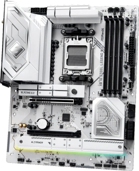 Материнская плата Asrock X870 STEEL LEGEND WIFI Socket AM5 AMD X870 4xDDR5 ATX AC`97 8ch(7.1) 2.5Gg RAID+HDMI - купить недорого с доставкой в интернет-магазине