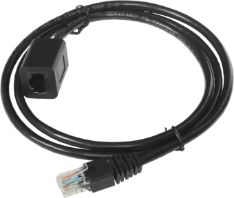 Патч-корд Buro BU-C5EXTND-1M-B UTP cat.5E solid 1м черный RJ-45 (m)-RJ-45 (f) - купить недорого с доставкой в интернет-магазине