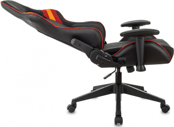 Кресло игровое Zombie VIKING 4 AERO черный/красный ткань/эко.кожа с подголов. крестов. пластик - купить недорого с доставкой в интернет-магазине