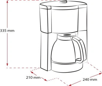 Кофеварка капельная Melitta Look V Therm Timer Black Filter 1000Вт черный/нержавеющая сталь - купить недорого с доставкой в интернет-магазине