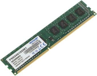 Память DDR3 4GB 1333MHz Patriot PSD34G133381 RTL PC3-10600 CL9 DIMM 240-pin 1.5В single rank Ret - купить недорого с доставкой в интернет-магазине