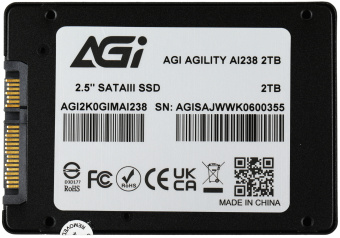 Накопитель SSD AGi SATA-III 2TB AGI2K0GIMAI238 AI238 2.5" - купить недорого с доставкой в интернет-магазине