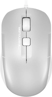 Мышь A4Tech Fstyler FM26 серебристый/белый оптическая 1600dpi USB для ноутбука 4but (FM26 USB (ICY WHITE)) - купить недорого с доставкой в интернет-магазине