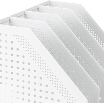 Лоток вертикальный Deli 78995LT-GREY 3отд. складной для бумаг A4 250х256х243мм серый пластик - купить недорого с доставкой в интернет-магазине