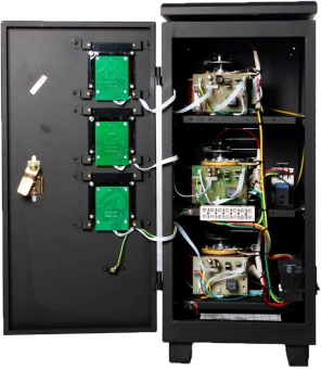Стабилизатор напряжения Ресанта АСН-6000/3-ЭМ трехфазный черный (63/4/3) - купить недорого с доставкой в интернет-магазине