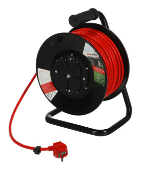 Удлинитель силовой Starwind ST-PSR4.50/G-16 3x2.5кв.мм 4розет. 50м ПВС 16A катушка оранжевый - купить недорого с доставкой в интернет-магазине