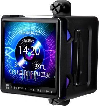 Система водяного охлаждения Thermalright Elite Vision 360 ARGB Soc-AM5/AM4/1200/1700/1851 черный 4-pin 27.7dB Al LCD Ret (E-VISION-360-BL-ARGB) - купить недорого с доставкой в интернет-магазине