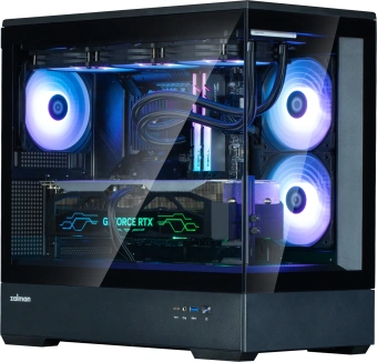 Корпус Zalman P30 V2 черный без БП mATX 1x80mm 3x120mm 1xUSB2.0 1xUSB3.0 audio bott PSU - купить недорого с доставкой в интернет-магазине