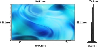 Телевизор LED Samsung 65" UE65U8000HUXPY черный/серый 4K Ultra HD 60Hz DVB-T2 DVB-C DVB-S2 USB WiFi Smart TV - купить недорого с доставкой в интернет-магазине