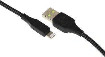 Кабель InfinityLab ILINCATLBLK USB (m)-Lightning (m) 1.5м черный коробка (упак.:1шт) - купить недорого с доставкой в интернет-магазине