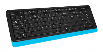 Клавиатура + мышь A4Tech Fstyler FG1010 клав:черный/синий мышь:черный/синий USB беспроводная Multimedia - купить недорого с доставкой в интернет-магазине