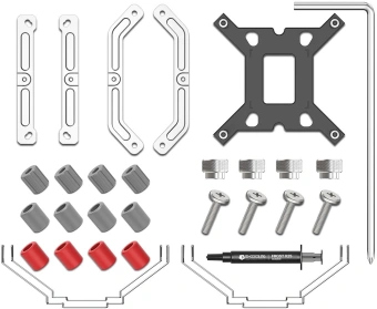 Устройство охлаждения(кулер) ID-Cooling SE-610-XT Basic Soc-AM5/AM4/1200/1700/1851 серебристый/черный 4-pin 29.85dB Al+Cu 250W 900gr Ret - купить недорого с доставкой в интернет-магазине