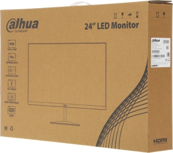 Монитор Dahua 23.8" DHI-LM24-A201Y черный IPS LED 5ms 16:9 HDMI матовая 1200:1 250cd 178гр/178гр 1920x1080 75Hz VGA FHD 2.79кг - купить недорого с доставкой в интернет-магазине