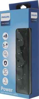Сетевой фильтр Philips CHP2145BC/51 5м (4 розетки) черный (коробка) - купить недорого с доставкой в интернет-магазине