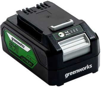 Батарея аккумуляторная Greenworks G24B4 24В 4Ач Li-Ion (2938407) - купить недорого с доставкой в интернет-магазине